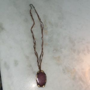 Brown stone necklace